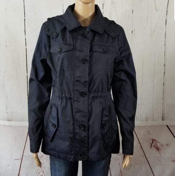 MICHAEL Michael Kors Jackets & Blazers - MICHAEL MICHEAL KORS Navy Light Cinchwaist Jacket